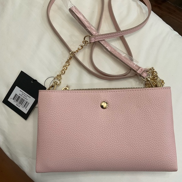 Nanette Lepore Francine Wallet Organizer Rose Quartz Crossbody Bag NWT - Picture 3 of 9